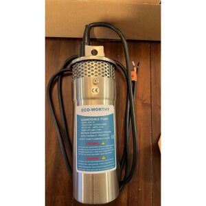 Eco-Worthy SPX-12 12V DC Submersible Deep Well Water Pump 3.2GPM Stainless Steel
